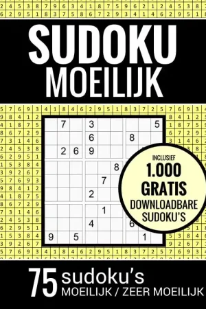 Actieprijs Sudoku Moeilijk / Sudoku Zeer Moeilijk - Puzzelboek: 75 Moeilijke Sudoku Puzzels voor Volwassenen en Ouderen