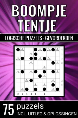 Boompje Tentje - Logische Puzzels Gevorderden - 75 Puzzels, Incl. Uitleg & Oplossingen Nu Kopen
