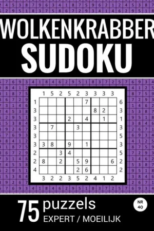 Wolkenkrabber Sudoku - Nr. 42 - 75 Puzzels - Expert / Moeilijk Bestseller
