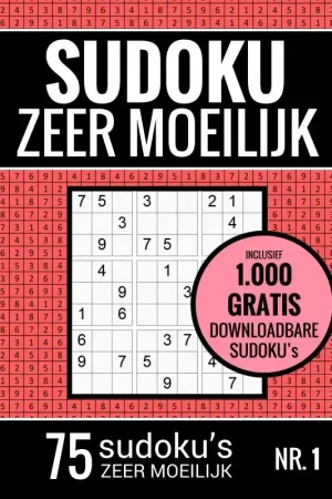 Beperkte Voorraad Sudoku Zeer Moeilijk - Puzzelboek: 75 Zeer Moeilijke Sudoku Puzzels voor Volwassenen en Ouderen