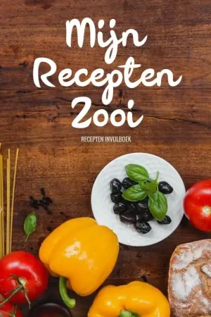 Premium Leuke Cadeaus voor Vrouwen, Mannen, Vriend en Vriendin - Recepten Invulboek / Receptenboek - "Mijn Recepten Zooi"