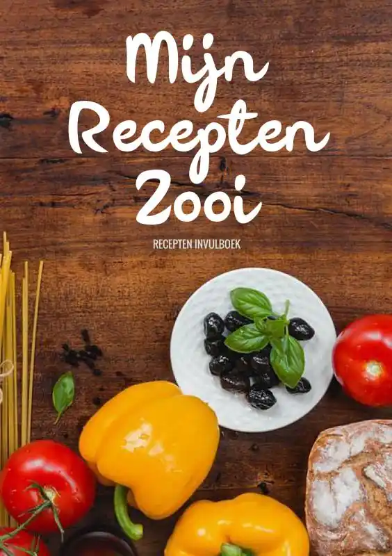 Premium Leuke Cadeaus voor Vrouwen, Mannen, Vriend en Vriendin - Recepten Invulboek / Receptenboek - "Mijn Recepten Zooi"