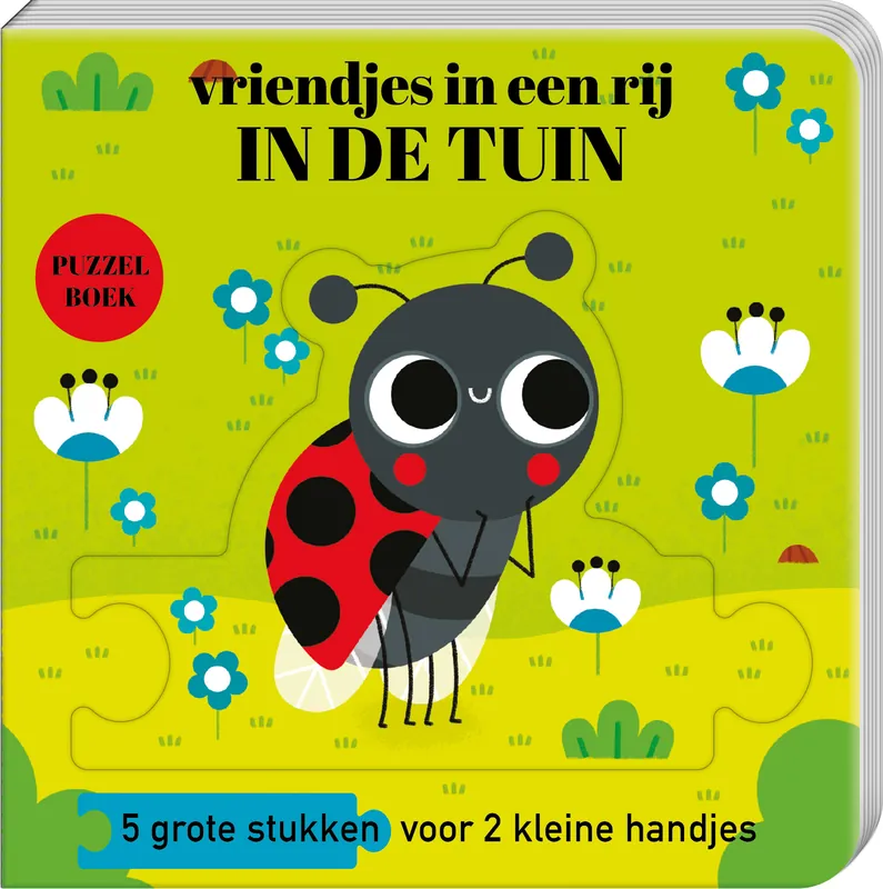 Finale Uitverkoop Puzzelboek vriendjes in een rij - In de tuin