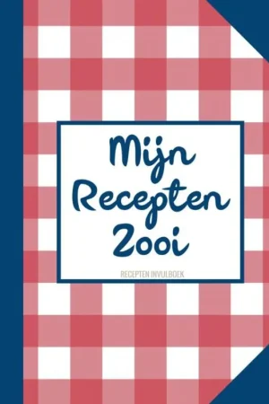 Boek Cadeau Vrouw / Boekcadeau Collega - Recepten Invulboek - Receptenboek - "Mijn Recepten Zooi" Betaalbaar