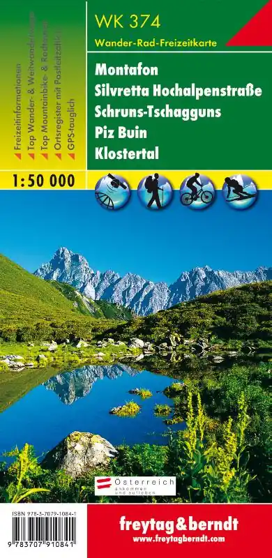 Aanbieding F&B WK374 Montafon, Silvretta Hochalpenstrasse, Schruns Tschagguns, Piz Buin, Klostertal