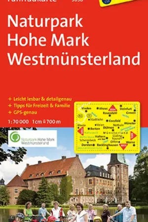 Kompass FK3050 Fietskaart Naturpark Hohe Mark, Westmünsterland Direct Verzonden