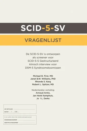 Uitverkoop SCID-5-S: Vragenlijst