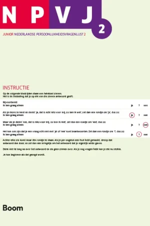 Tijdelijk Beschikbaar NPV-J-2: Zelfscorende formulieren