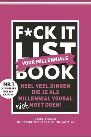 F*ck it list book - Voor millennials Fabrieksprijs