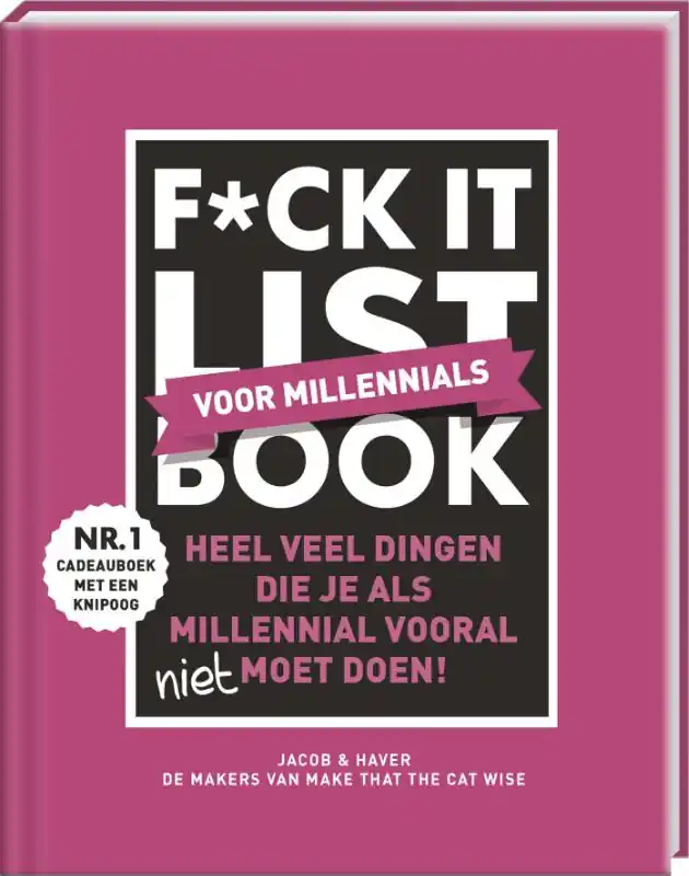 F*ck it list book - Voor millennials Fabrieksprijs