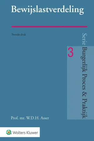 Wolters Kluwer Nederland B.V. BEWIJSLASTVERDELING Speciale Aanbieding